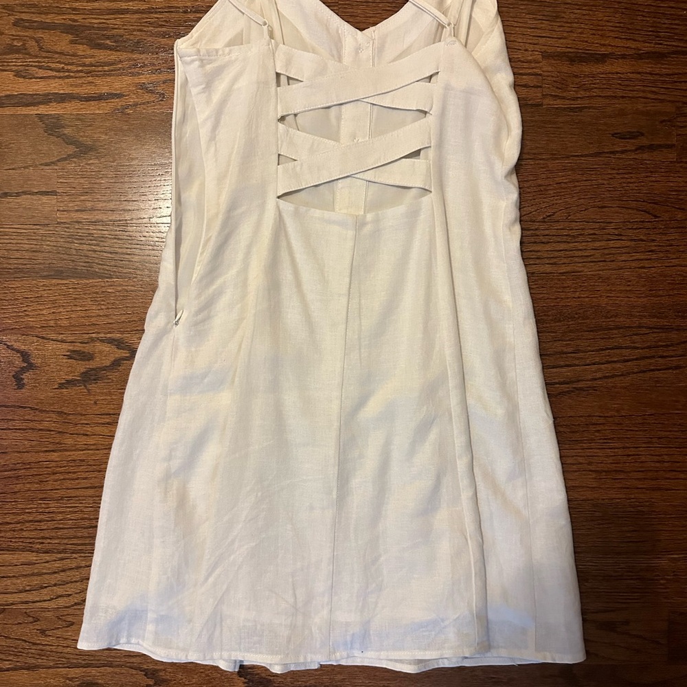 Garage Cream Button-Down Dress - Picture 2 of 3